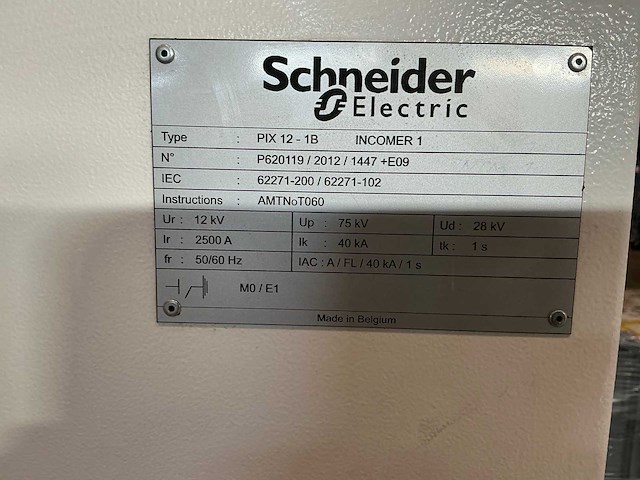 Schneider hvx 12-40-25-e stroomonderbreker 2500a - afbeelding 11 van  12