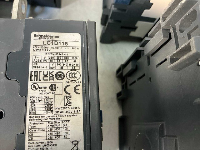 Schneider lc1 d115 elektrisch onderdeel (8x) - afbeelding 3 van  8