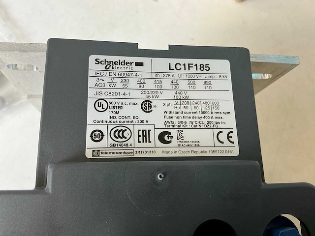 Schneider lc1 f185md contactor (2x) - afbeelding 7 van  7