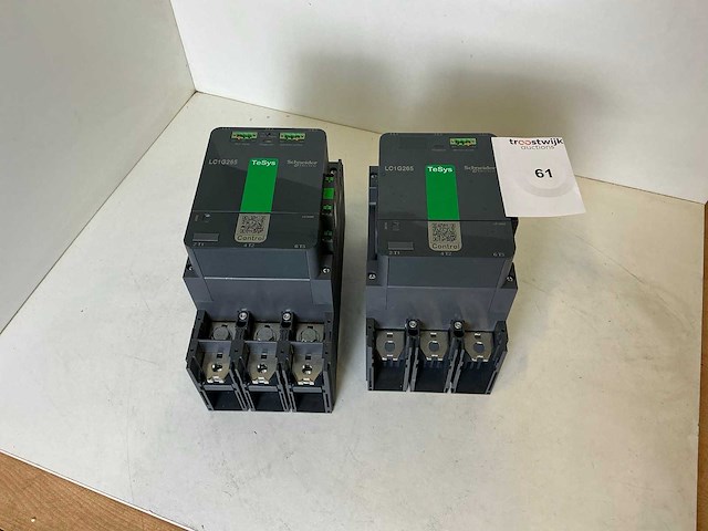 Schneider lc1g265 vermogenscontactor (2x) - afbeelding 1 van  9