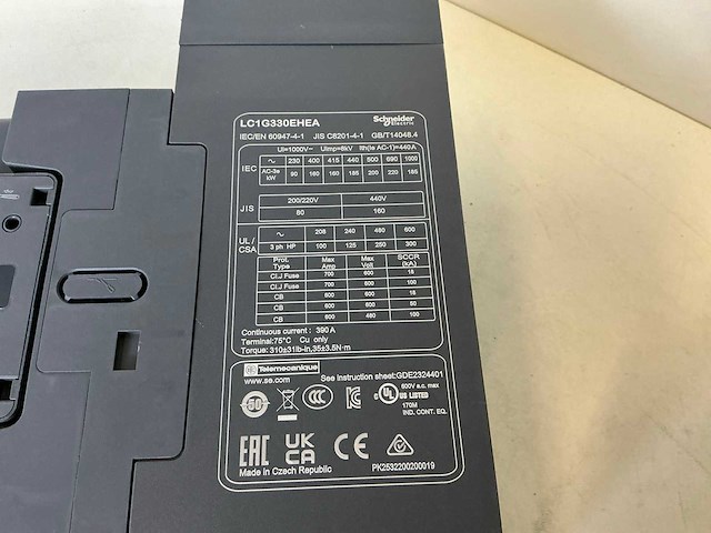 Schneider lc1g330 vermogenscontactor (2x) - afbeelding 9 van  9
