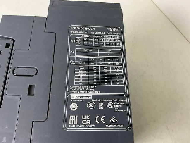 Schneider lc1g4004 vermogenscontactor - afbeelding 5 van  6