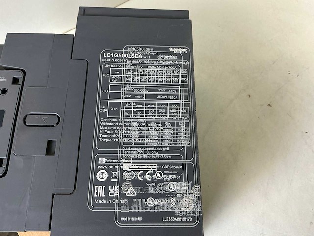 Schneider lc1g500 en lc1g265 vermogenscontactor (2x) - afbeelding 7 van  7