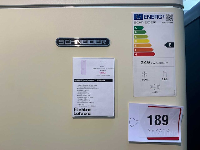 Schneider scb315vnf2 koelkast - afbeelding 4 van  5