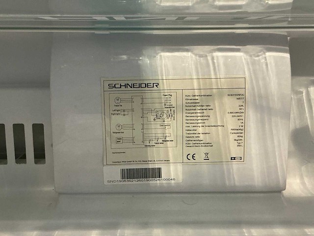 Schneider scb315vnf2 koelkast - afbeelding 5 van  5