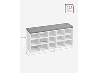 Schoenbank - 15 compartimenten - afbeelding 3 van  5