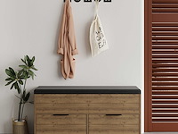 Schoenenkast cove shoe bench - duurzame melamine uitvoering - afbeelding 1 van  6