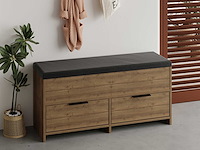 Schoenenkast cove shoe bench - duurzame melamine uitvoering - afbeelding 2 van  6