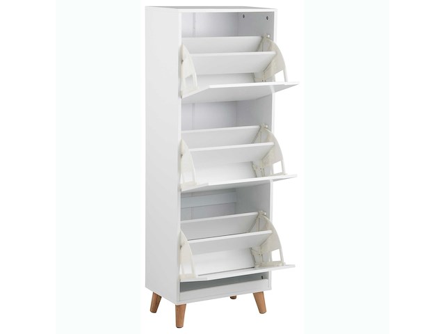Schoenenkast mistra 47cm, 3 deuren - wit - afbeelding 1 van  7