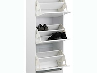 Schoenenkast mistra 47cm, 3 deuren - wit - afbeelding 2 van  7