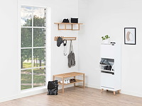 Schoenenkast mistra 47cm, 3 deuren - wit - afbeelding 4 van  7