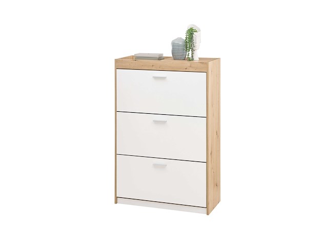 Schoenenkast paris | 84 x 38 x 126 cm | wit - afbeelding 1 van  2