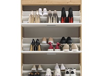 Schoenenkast paris | 84 x 38 x 126 cm | wit - afbeelding 2 van  2