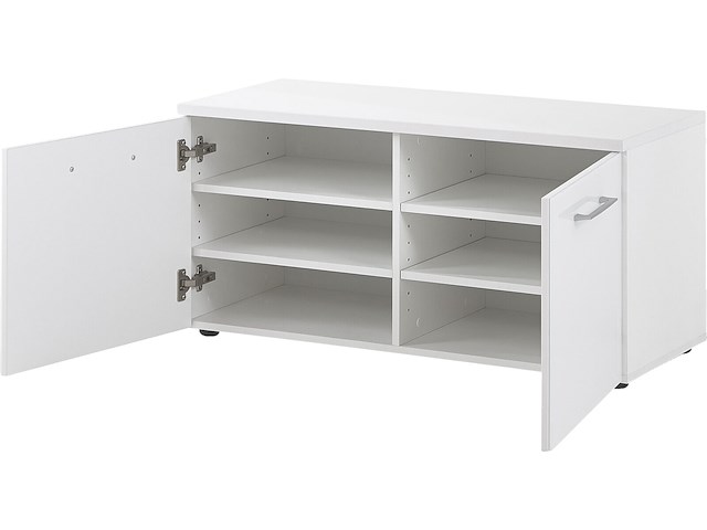 Schoenenkast scifo 97cm met 2 deuren - wit - afbeelding 3 van  5