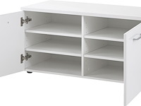 Schoenenkast scifo 97cm met 2 deuren - wit - afbeelding 3 van  5
