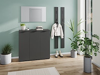 Schoenenkast willian | 113 x 37 x 108 cm | antracietkleurig - afbeelding 1 van  5