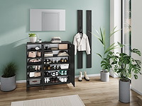 Schoenenkast willian | 113 x 37 x 108 cm | antracietkleurig - afbeelding 4 van  5
