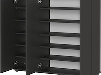 Schoenenkast willian | 113 x 37 x 108 cm | antracietkleurig - afbeelding 5 van  5