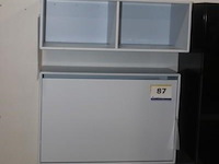 Schoenkastje hangend 4228 1dr - uitvoering frost 103 | hangkastje 7112 2x open vak (diepte 30cm) - uitvoering frost 103 - afbeelding 1 van  2