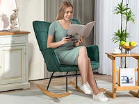 Schommelstoel, beukenglijders, dikke bekleding - afbeelding 1 van  9