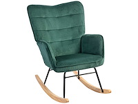 Schommelstoel, beukenglijders, dikke bekleding - afbeelding 3 van  9