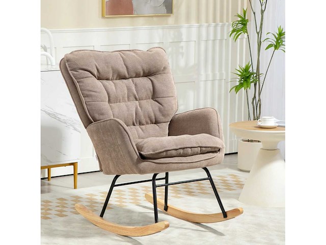 Schommelstoel, brede zitting, hoge rugleuning - afbeelding 2 van  7