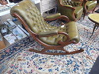 Schommelstoel chesterfield - afbeelding 2 van  2