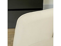 Schommelstoel, dikke bekleding, brede rugleuning, beuk/stalen frame, tot 120 kg, beige - afbeelding 5 van  7