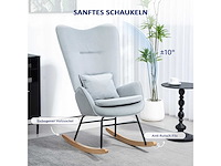 Schommelstoel met armleuningen, verpleegstoel - afbeelding 4 van  9