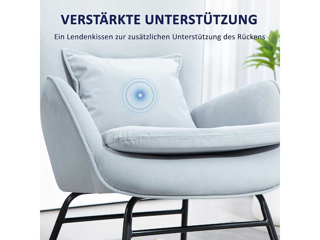 Schommelstoel met armleuningen, verpleegstoel - afbeelding 5 van  9