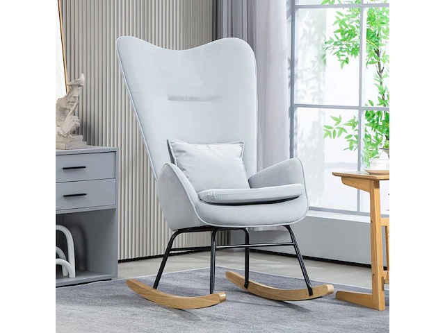 Schommelstoel met armleuningen, verpleegstoel - afbeelding 7 van  9