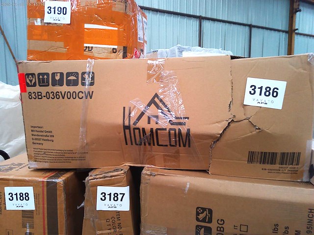 Schommelstoel met voetensteun, gestoffeerd, hoge rugleuning, fluwelen look, tot 150 kg, crèmewit - afbeelding 9 van  9