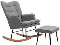 Schommelstoel met voetsteun, comfortabel