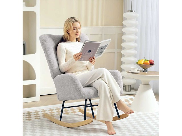 Schommelstoel, zachte hoes, dikke vulling - afbeelding 3 van  8