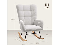 Schommelstoel, zachte hoes, dikke vulling - afbeelding 4 van  8