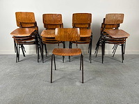 School-kantinestoel - canteen table (18x) - afbeelding 1 van  4