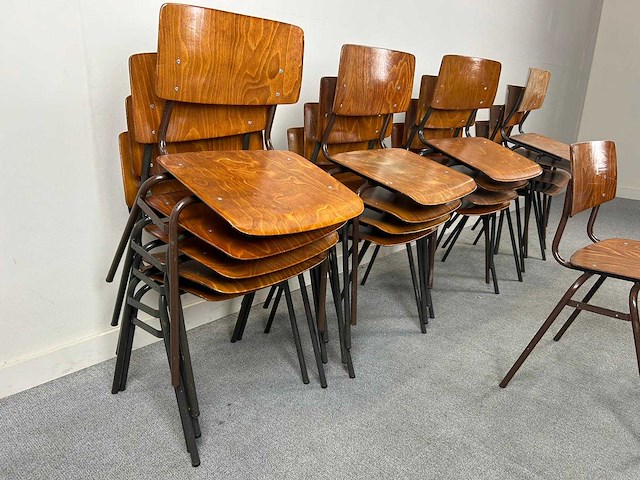 School-kantinestoel - canteen table (18x) - afbeelding 4 van  4