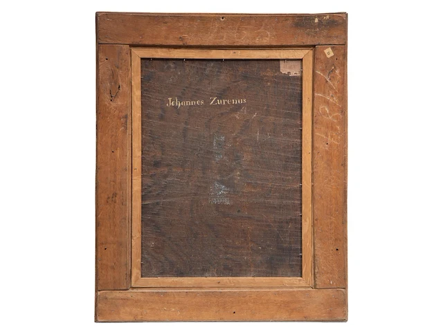 School of pourbus, portrait of johannes zurenus (jan van zuren) at the age of 75, dated 1591, oil on oak 49 x 38 cm. (19.28 x 14.96 in.), frame: 64 x 52 cm. (25.19 x 20.46 in.) - afbeelding 3 van  5