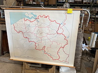 Schoolkaart belgie - afbeelding 1 van  1