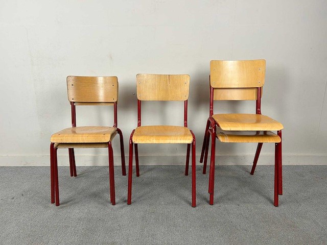 Schoolstoel - canteen chair (5x) - afbeelding 1 van  6