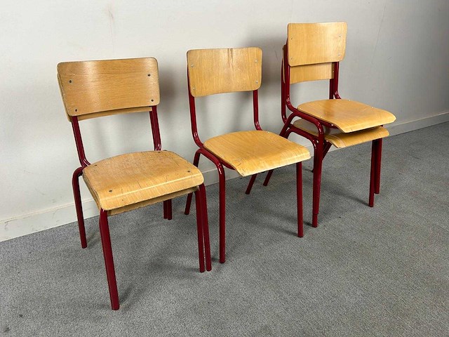 Schoolstoel - canteen chair (5x) - afbeelding 3 van  6