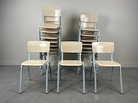 Schoolstoel - kantinestoel (19x) - afbeelding 1 van  5