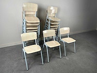 Schoolstoel - kantinestoel (19x) - afbeelding 3 van  5