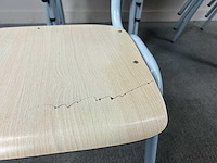 Schoolstoel - kantinestoel (19x) - afbeelding 4 van  5