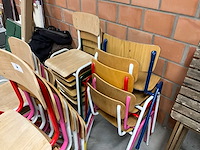 Schoolstoel in diverse kleuren (23x) - afbeelding 3 van  8