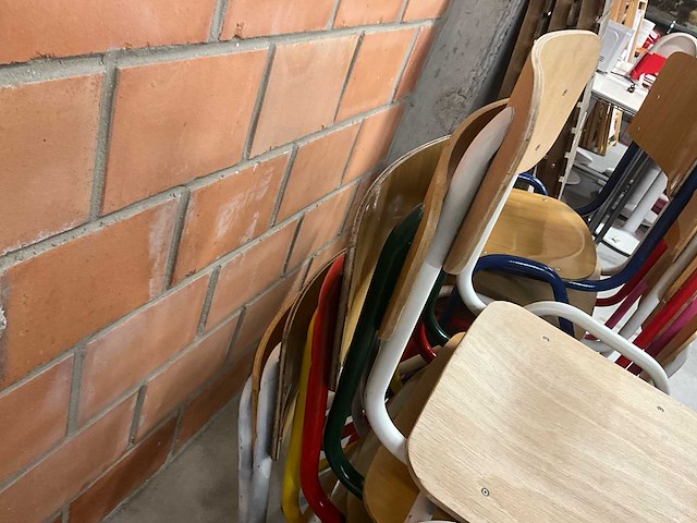 Schoolstoel in diverse kleuren (23x) - afbeelding 8 van  8