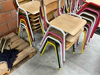 Schoolstoel in diverse kleuren (23x) - afbeelding 5 van  8
