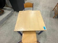 Schooltafel + 2 stoelen - afbeelding 2 van  2
