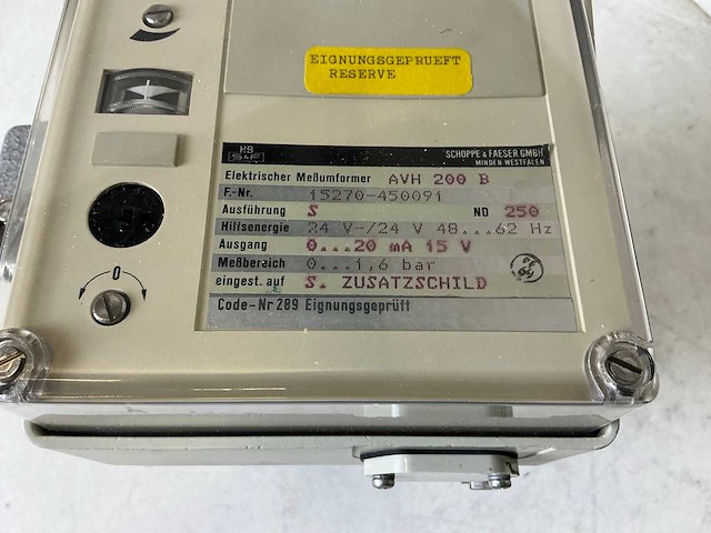 Schoppe&faeser industriële meetapparatuur in behuizing - afbeelding 3 van  9