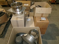 Schouwdelen expo inox ø180 & ø200 mm met dakdoorvoeren - afbeelding 1 van  5